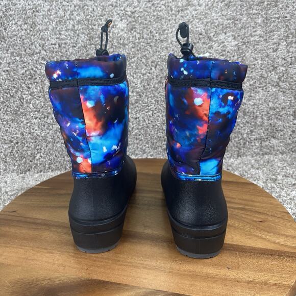 Bogs Snow Shell Aqua Multi Youth Size 3 Winter Boots Pull Up Waterproof Rainw - Picture 6 of 11